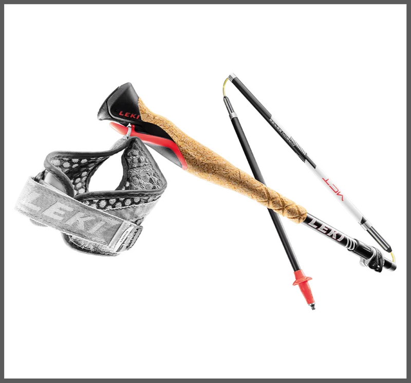 Leki MCT 12 VARIO CARBON Wanderstöcke schwarz-weiß-rot