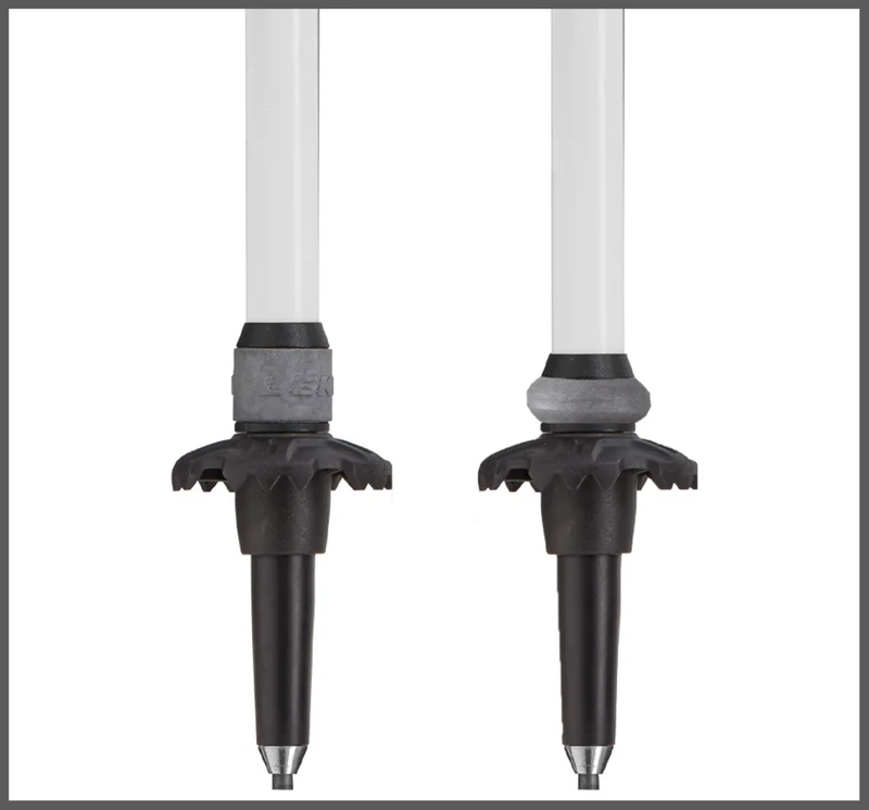 Leki MIC VARIO CARBON LADY ANTISHOCK Wanderstöcke weiß-anthrazit-silber