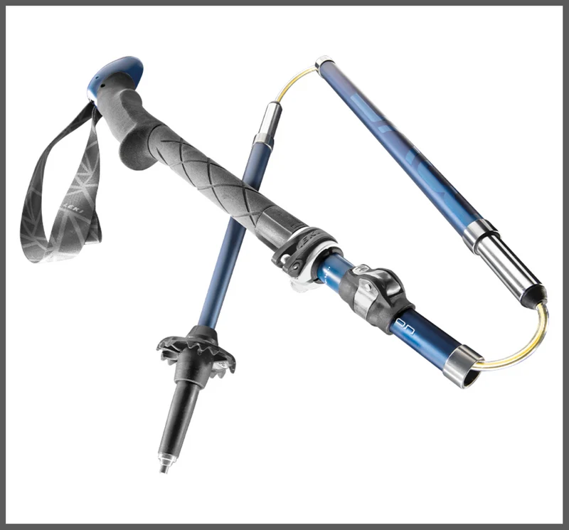 Leki MIC VARIO CARBON Wanderstöcke blau-weiß