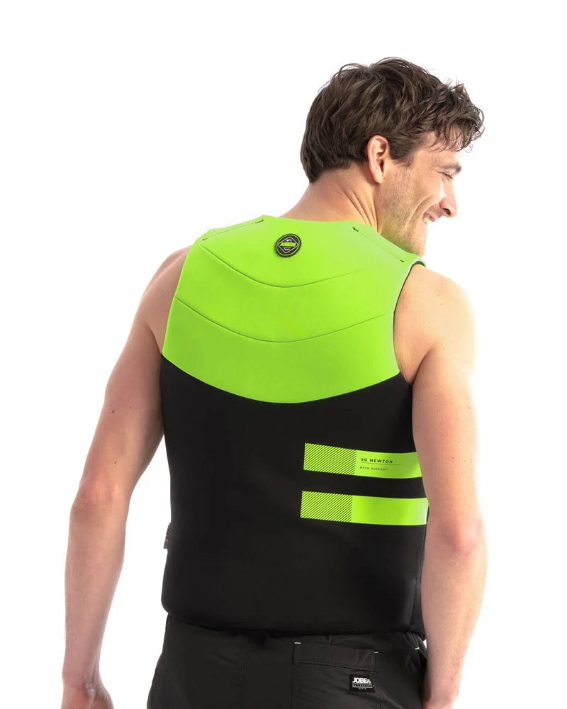 Jobe SEGMENTED JET BACKSUPPORT Schwimmweste black lime Herren
