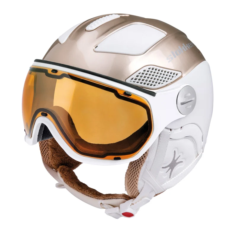 Slokker Raider Free Lady gold-white Visor Helm