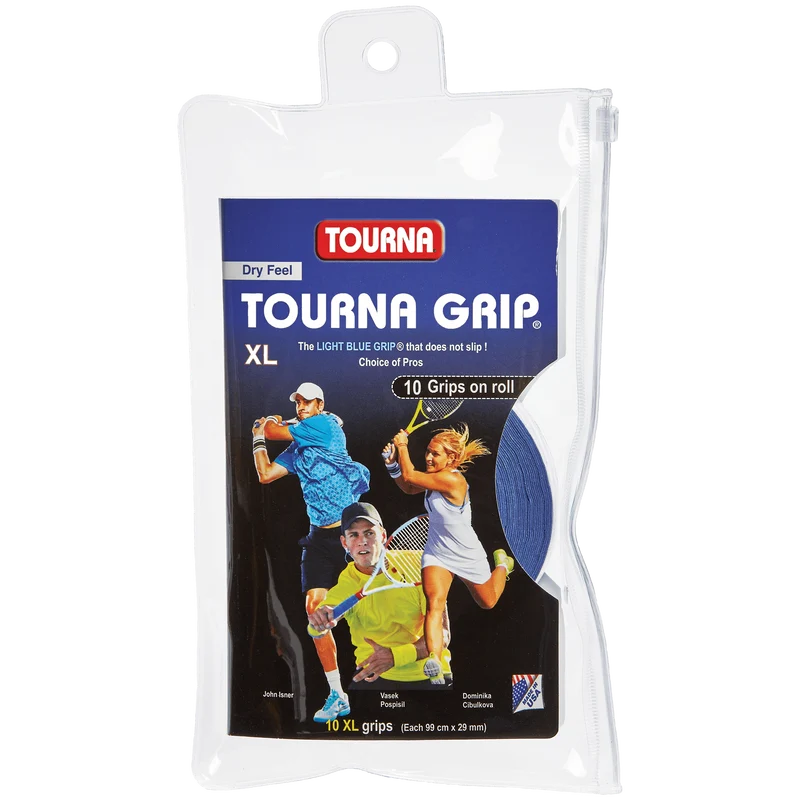 Tourna Grip XL Dry Feel Blue 10-Pack Overgrip