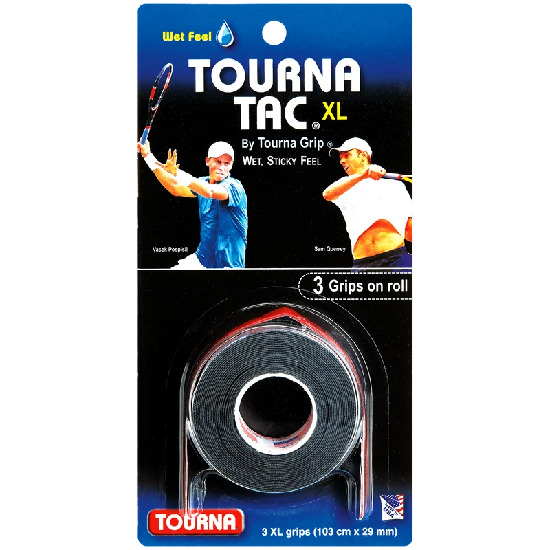 Tourna Tac XL Black 3-Pack Overgrip