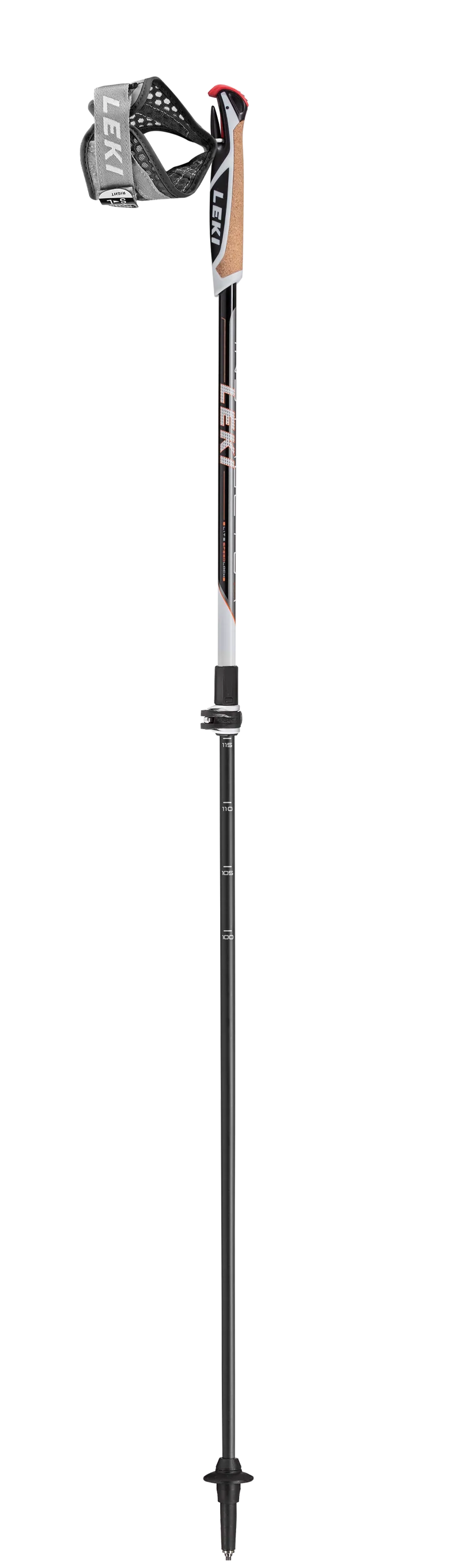 Leki INSTRUCTOR LITE Nordic Walking black-white-orange (100-125 cm) Unisex