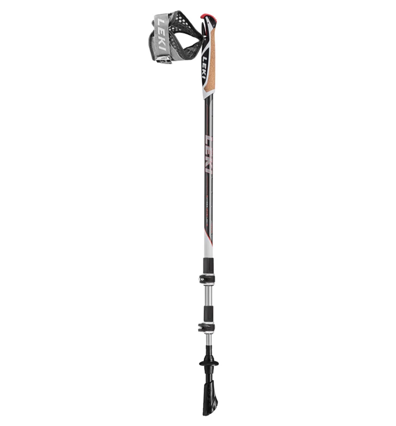 Leki TRAVELLER ALU Nordic Walking anthrazit-weiß-rot (90-130 cm) Unisex
