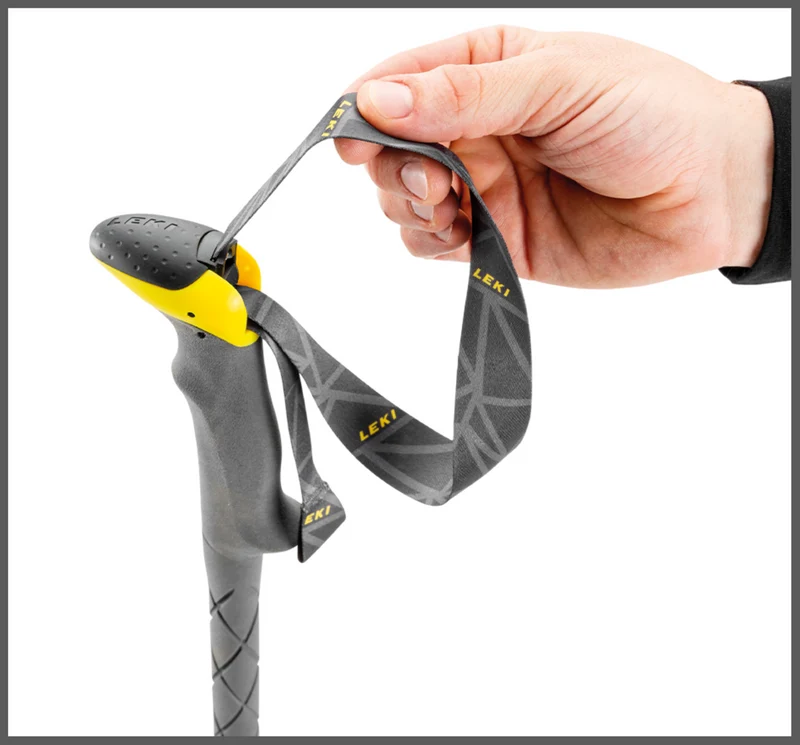 LEKI Stöcke SherpaXTG Trekking 110-146cm grau-weiß-gelb Wanderstöcke Outdoor j21