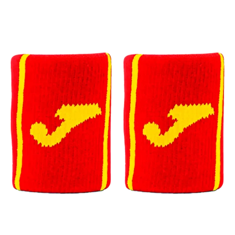 Muñequeras Joma Game Cortas Rojo/Amarillo Pack x2