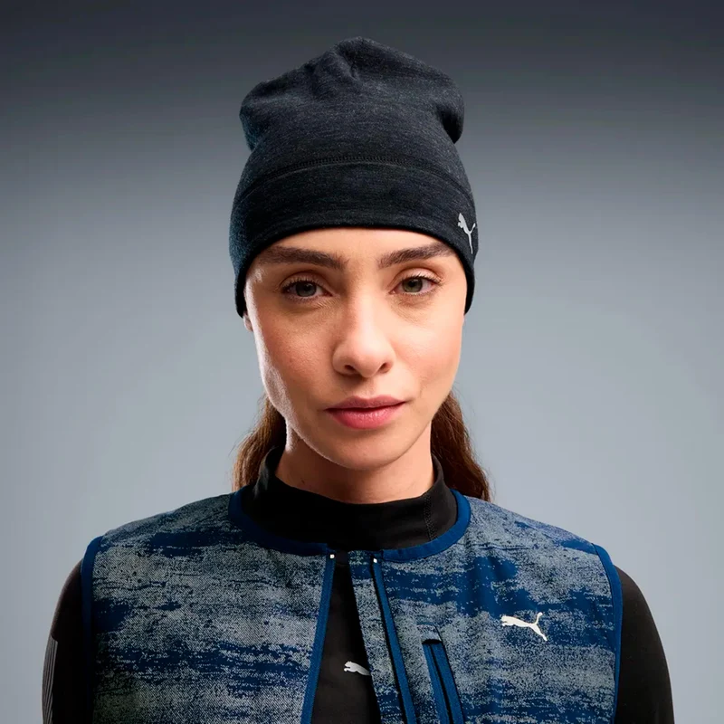 Race Day Merino Mütze Unisex - schwarz