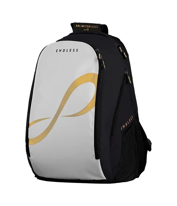 Mochila Endless Icon Blanco/Dorado