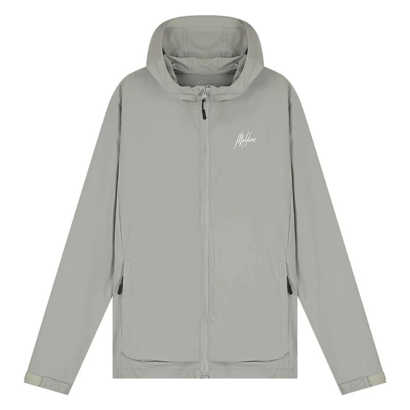 Malelions Sport Running Jacket Light Grey