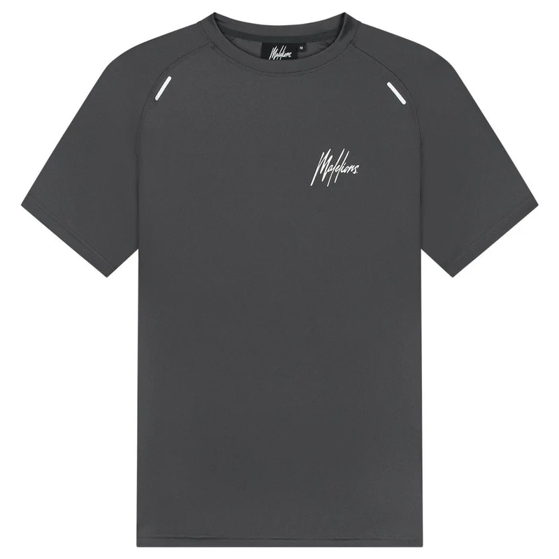 Malelions Sport Pique T-shirt Charcoal