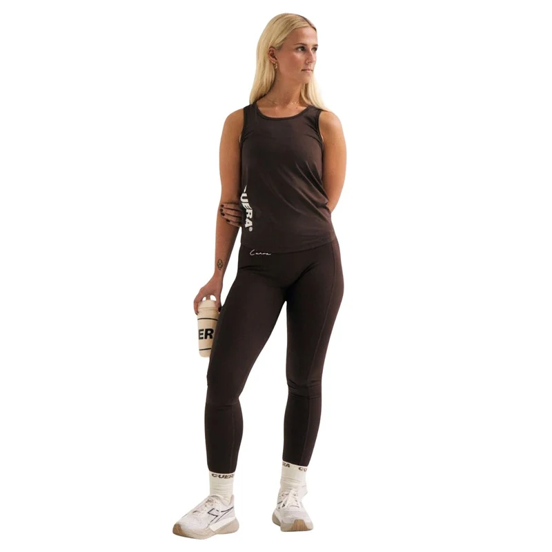 Cuera Active Logo Tights Long Dark Brown