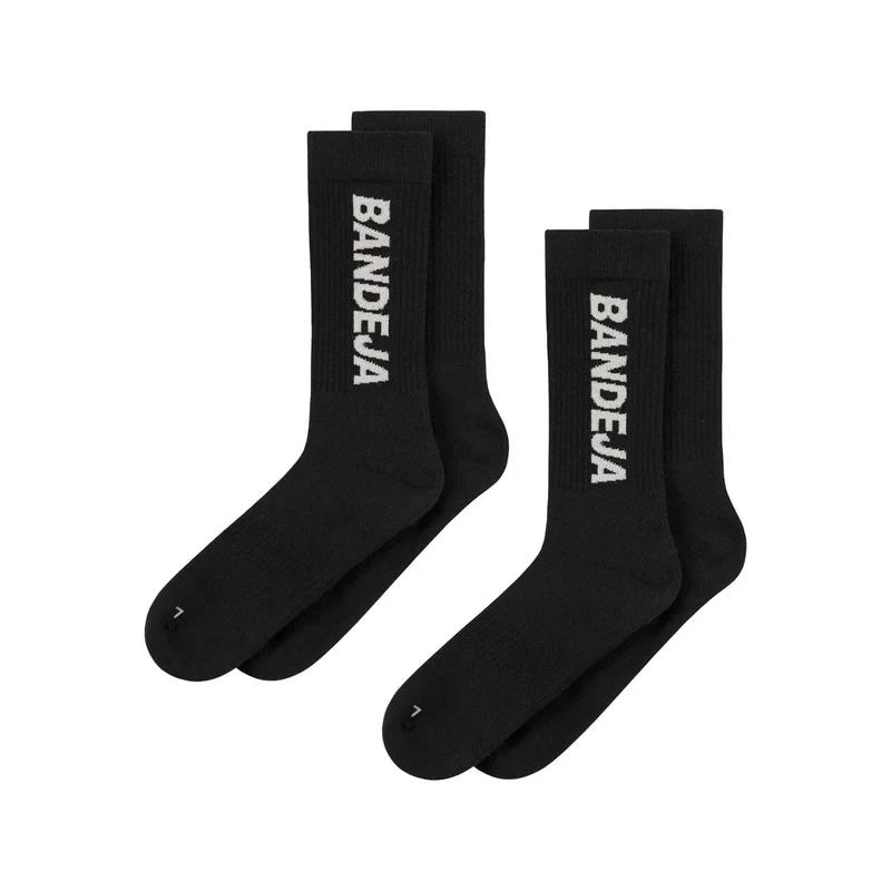 Cuera Bandeja Padel Socks (2 Pack) Black/Sand