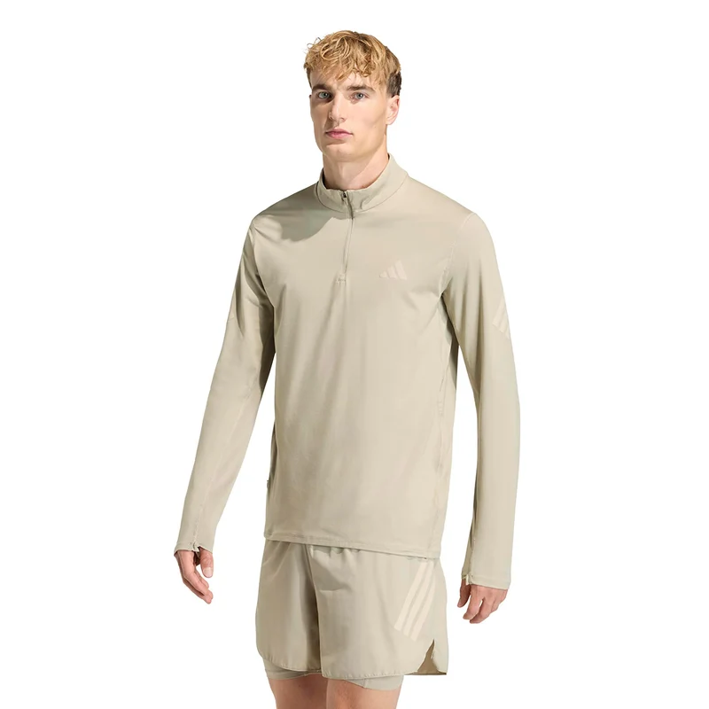 adi365 Zip Laufshirt Herren-khaki