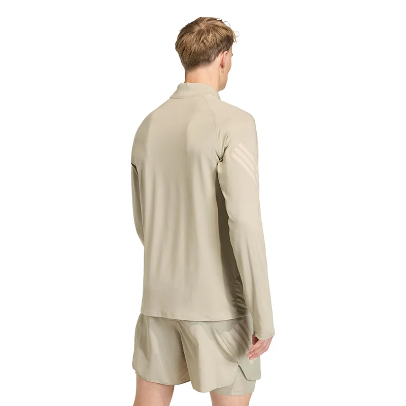 adi365 Zip Laufshirt Herren-khaki