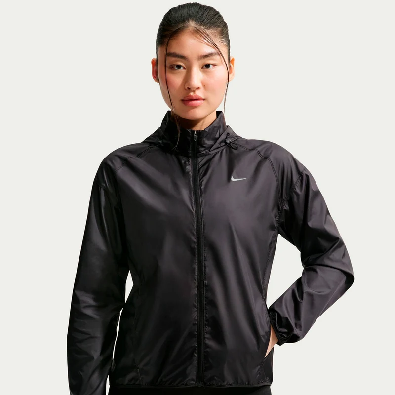 Tempo Laufjacke Damen - schwarz, silber
