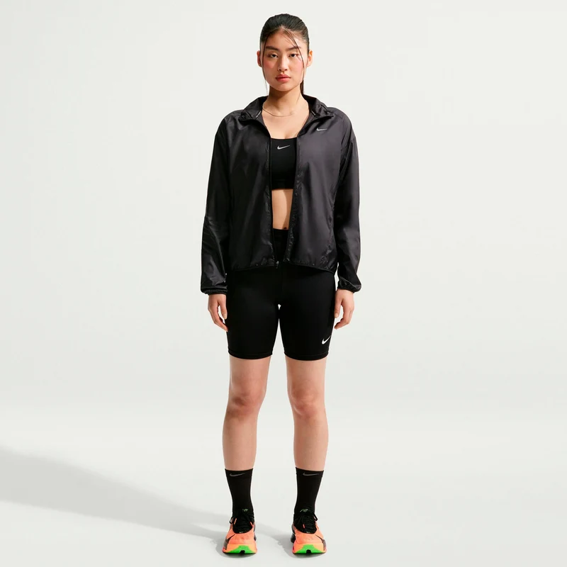 Tempo Laufjacke Damen - schwarz, silber