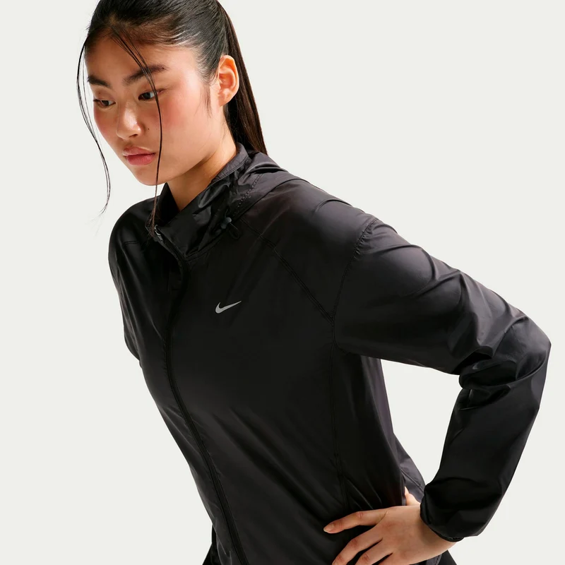 Tempo Laufjacke Damen - schwarz, silber