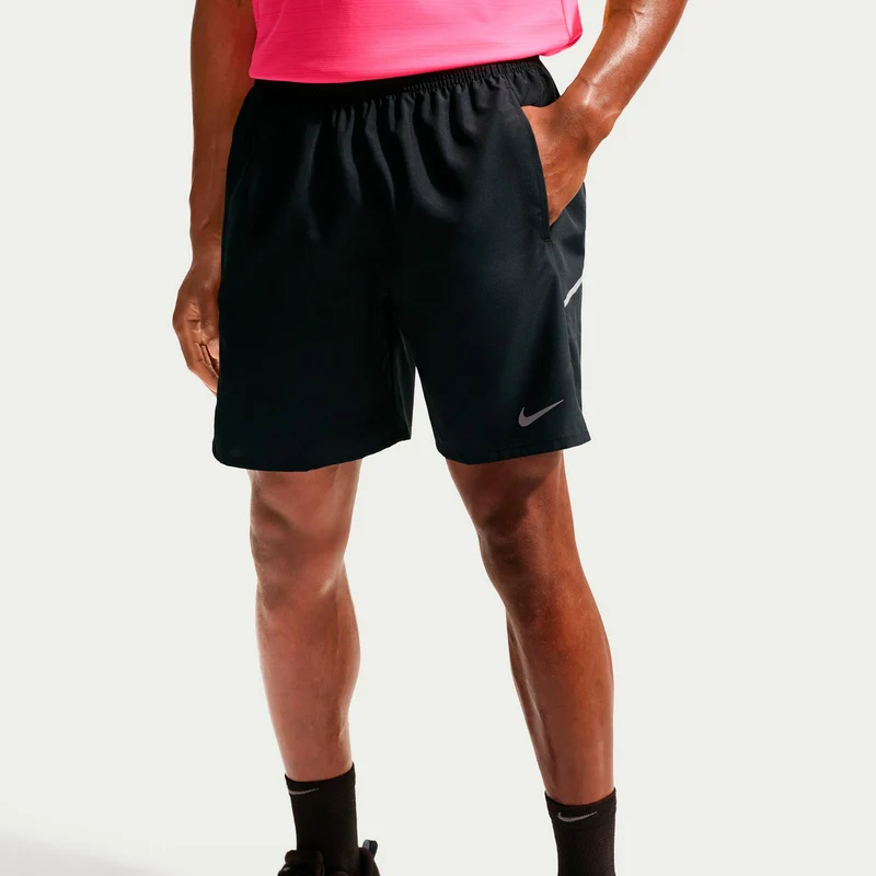 Miler 5in Laufshorts Herren - schwarz, silber