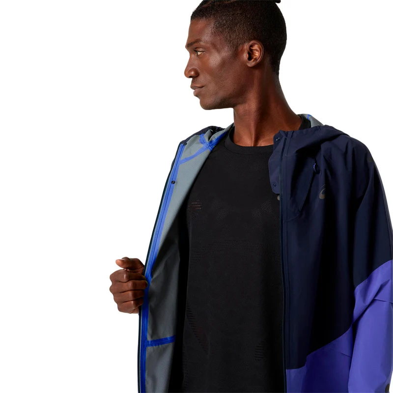 Metarun Waterproof Laufjacke Herren - dunkelblau, blau