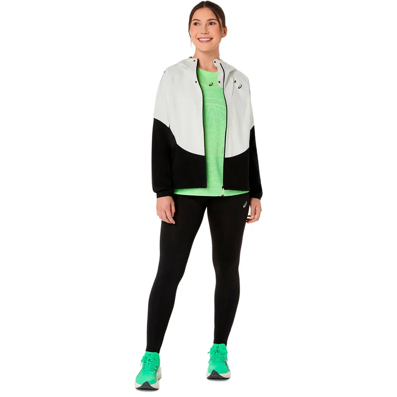 Metarun Waterproof Laufjacke Damen - schwarz, beige