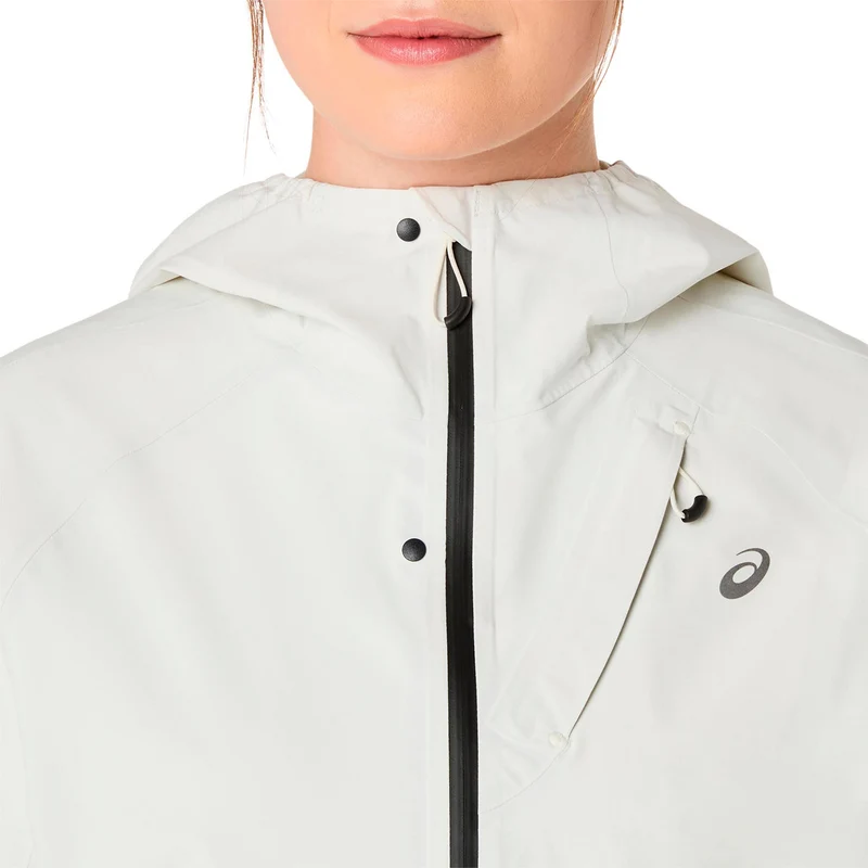 Metarun Waterproof Laufjacke Damen - schwarz, beige