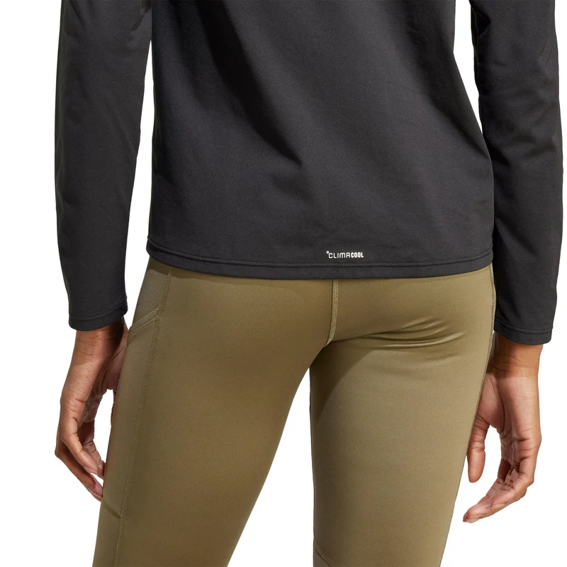 Terrex MT Half-Zip Laufshirt Damen-schwarz
