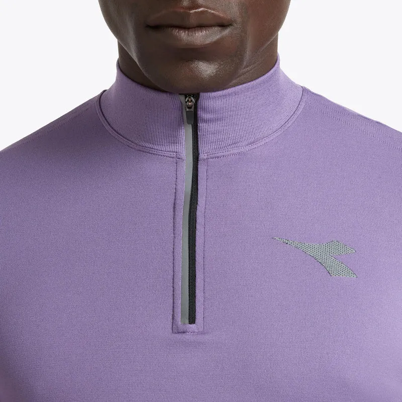1/2 Zip Stratouno Longsleeve Herren - violett
