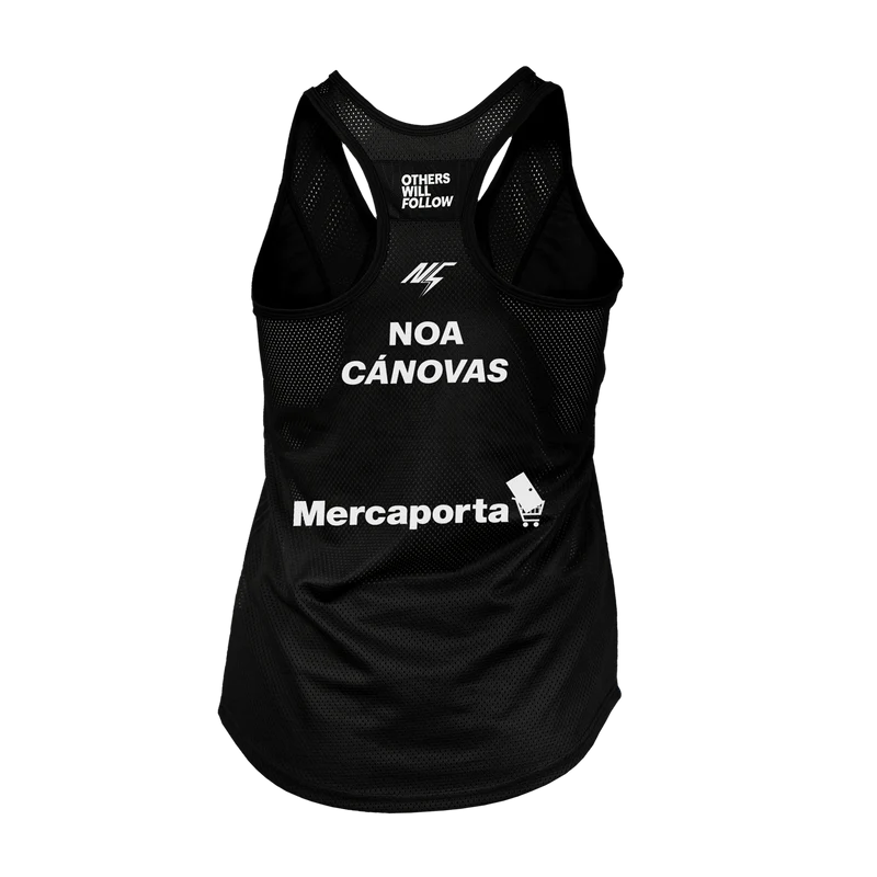 Camiseta Tirantes Oxdog Tiebreak Mujer Negro Noa Cánovas