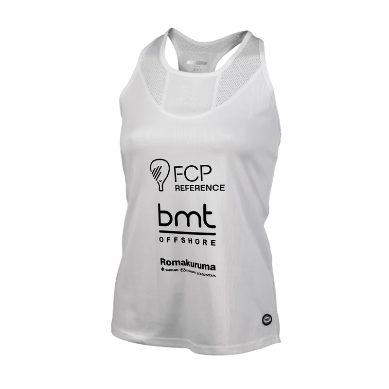 Camiseta Tirantes Oxdog Tiebreak Mujer Blanco Noa Cánovas