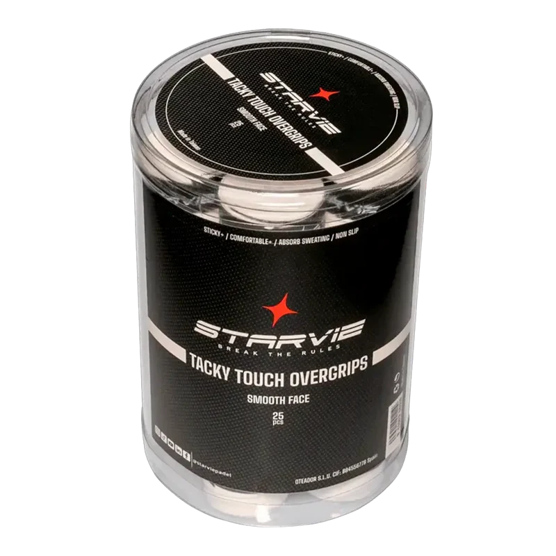 Tambor Overgrips Starvie Tacky Touch Smooth Blanco (x25)