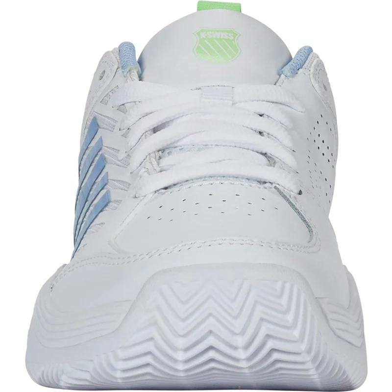 K-Swiss Court Express 2 Clay White/Blue/Green Dames