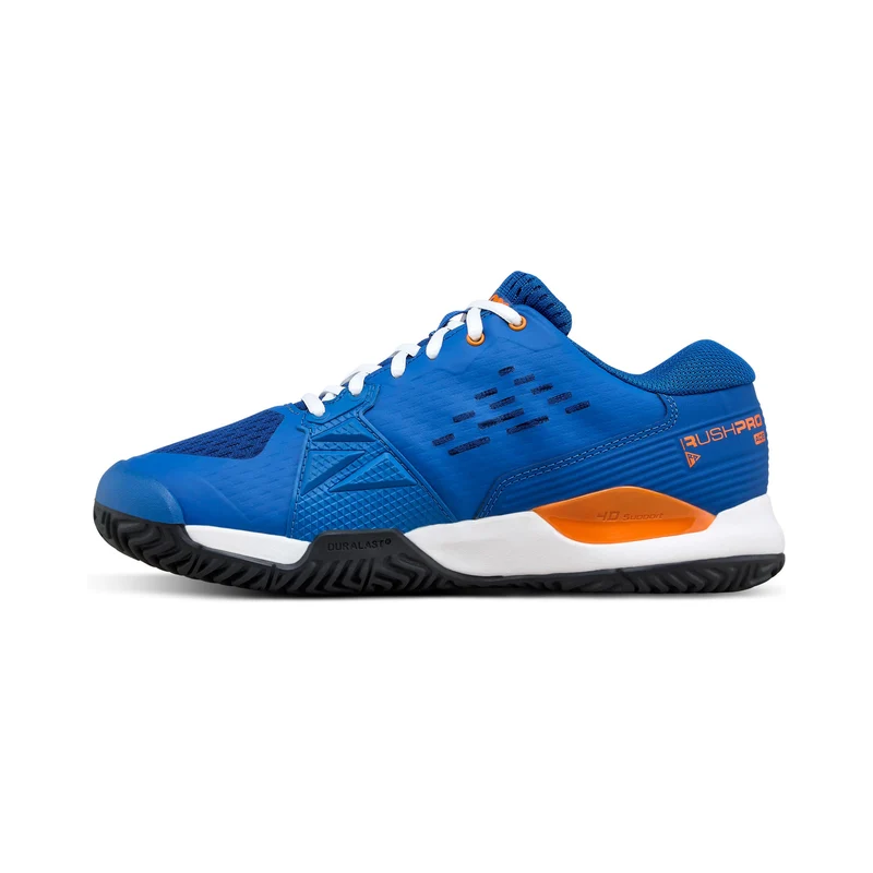 Rush Pro Ace Jr Allcourtschuh Kinder-blau, orange