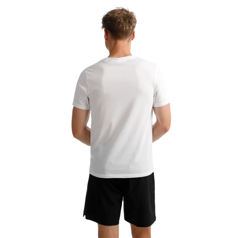 Endlessly Trainings Stripe T-Shirt Herren-Weiß,Mehrfarbig