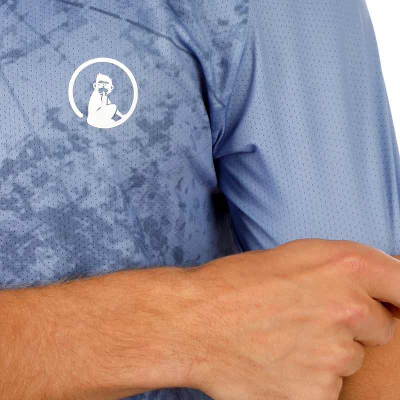 Glow Receiver Scrubbled T-Shirt Herren - blau