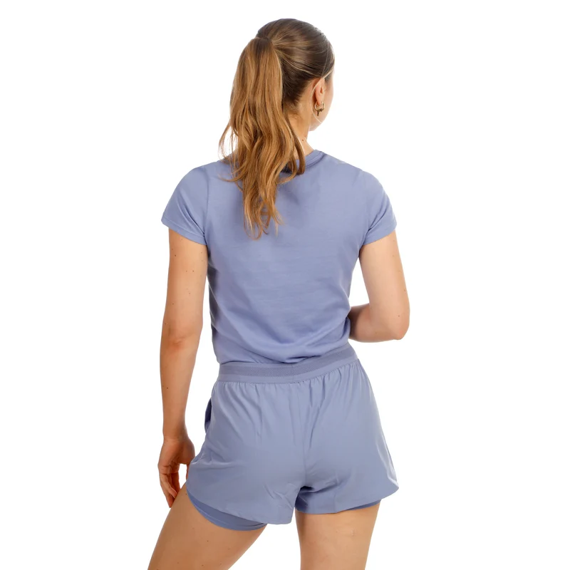 Glow Training T-Shirt Damen - blau