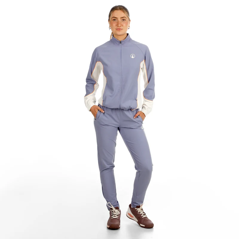 Glow Flow Trainingshose Damen - blau, creme