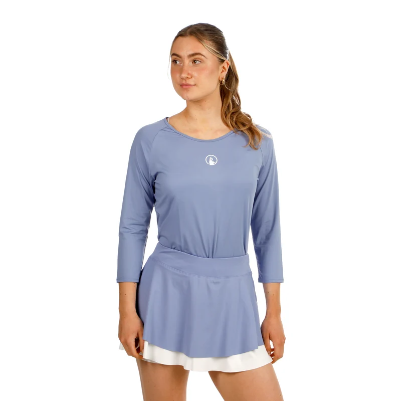 Glow Mixed Longsleeve Damen - blau