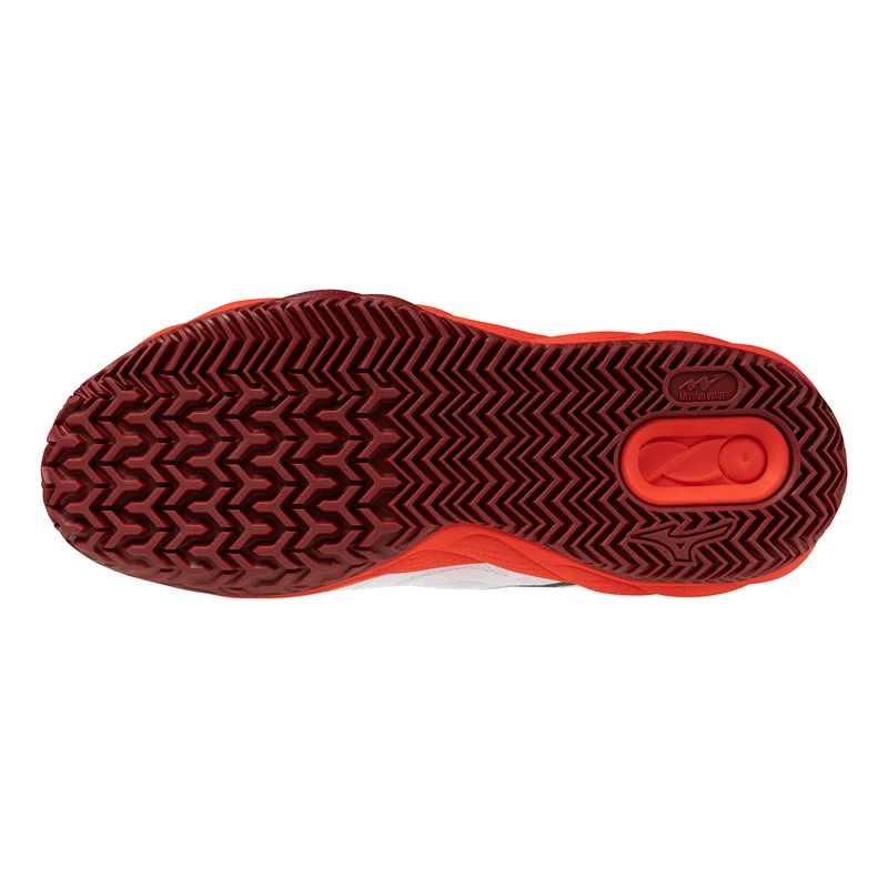 Wave Enforce Court Sandplatzschuh Herren - weiß, rot