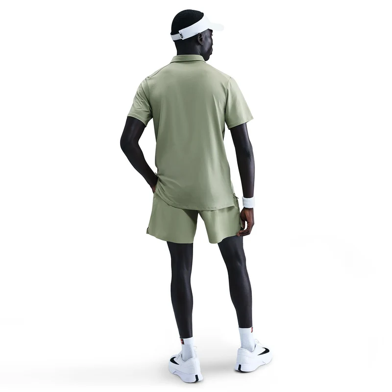 Court Dri-FIT Advantage 6in Shorts Herren - oliv, weiß