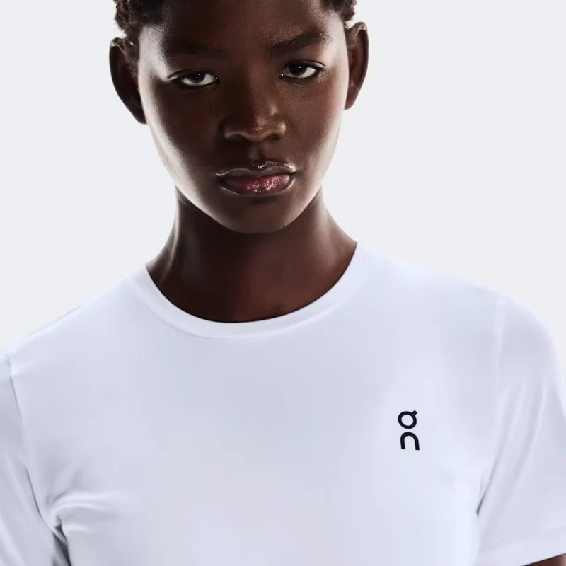 Court T-Shirt Damen-Weiß,Mehrfarbig