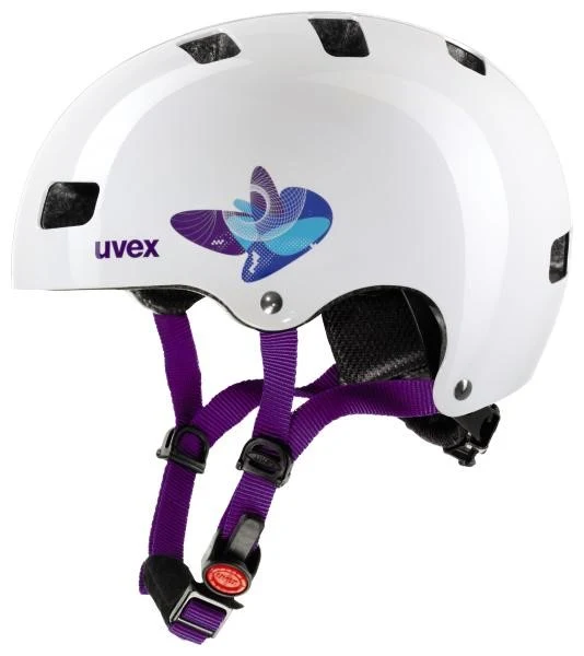 Kid 3 butterfly blue Kinder Fahrradhelm