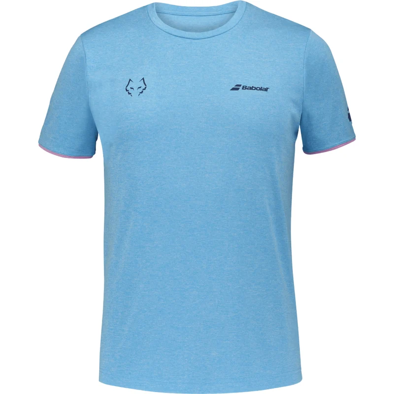 Babolat Crew Neck T-Shirt Lebron Cyan Blue