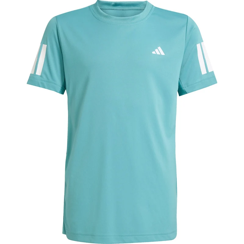 Adidas Boys Club 3-Stripe T-Shirt Turquoise