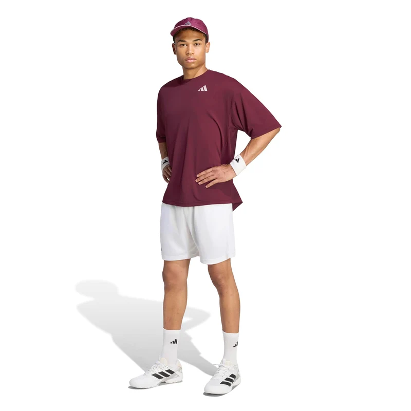 Oversized T-Shirt Herren - weinrot