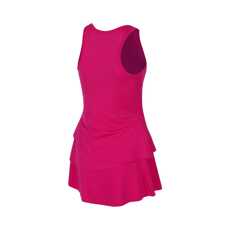 Create Flounce Kleid Mädchen-Pink,Weiß