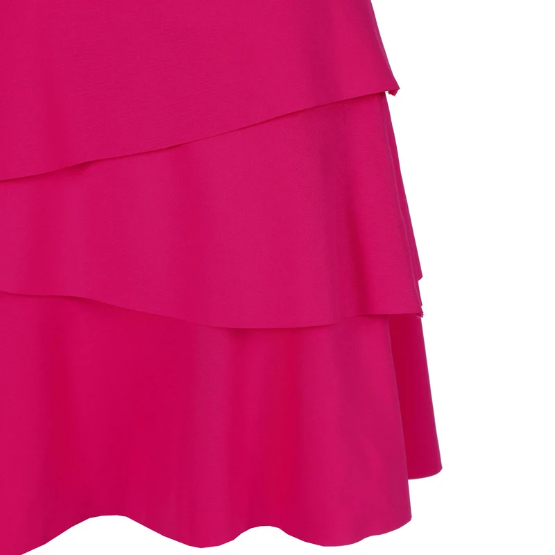 Create Flounce Kleid Mädchen-Pink,Weiß