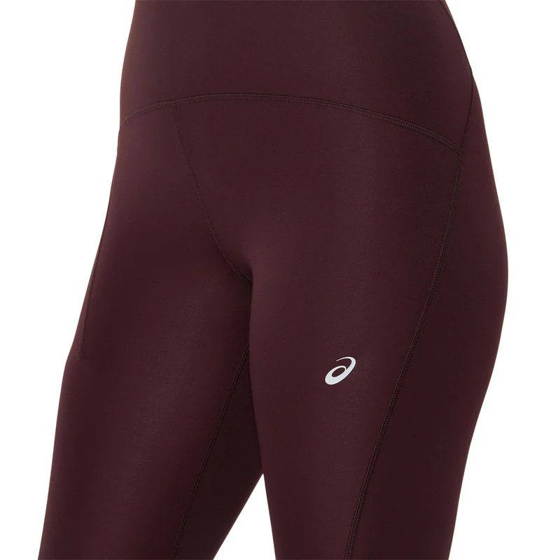 Road High Waist Lauftight Damen - dunkelrot