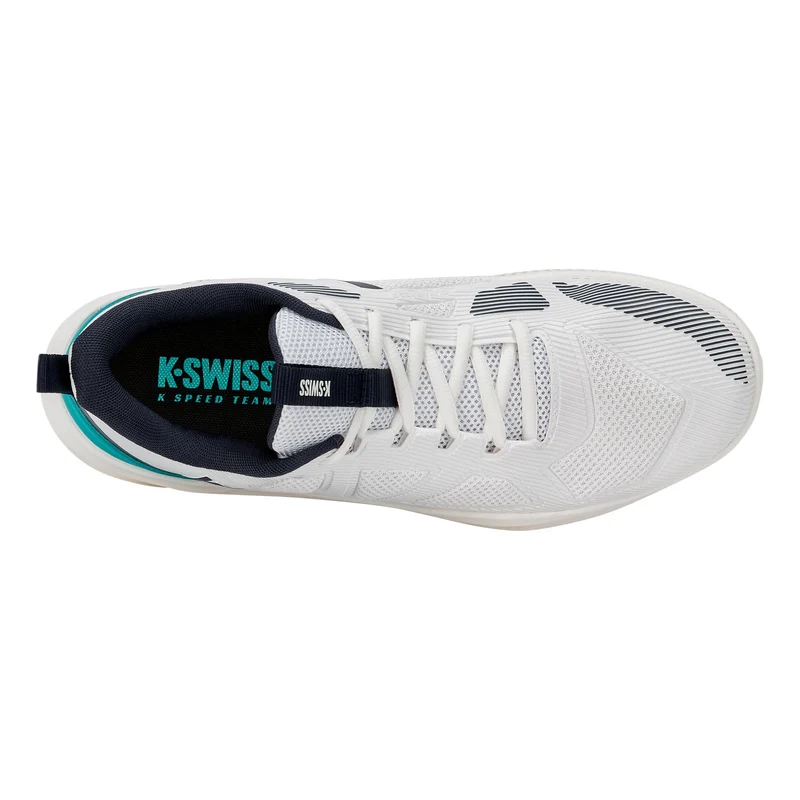 K-Speed Team Sandplatzschuh Herren - weiß, türkis