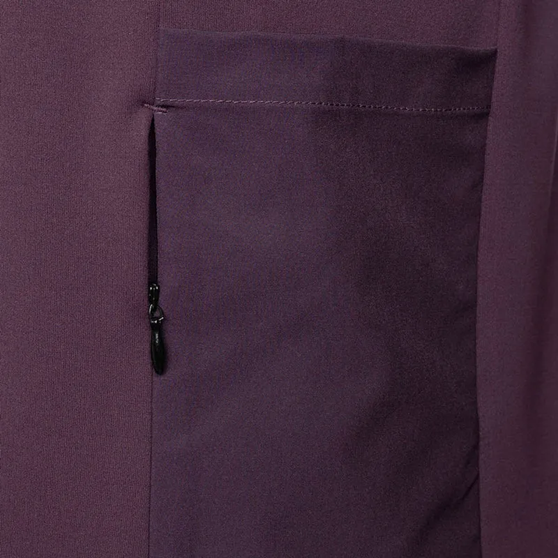 JDH W Hooded Midlayer Plum